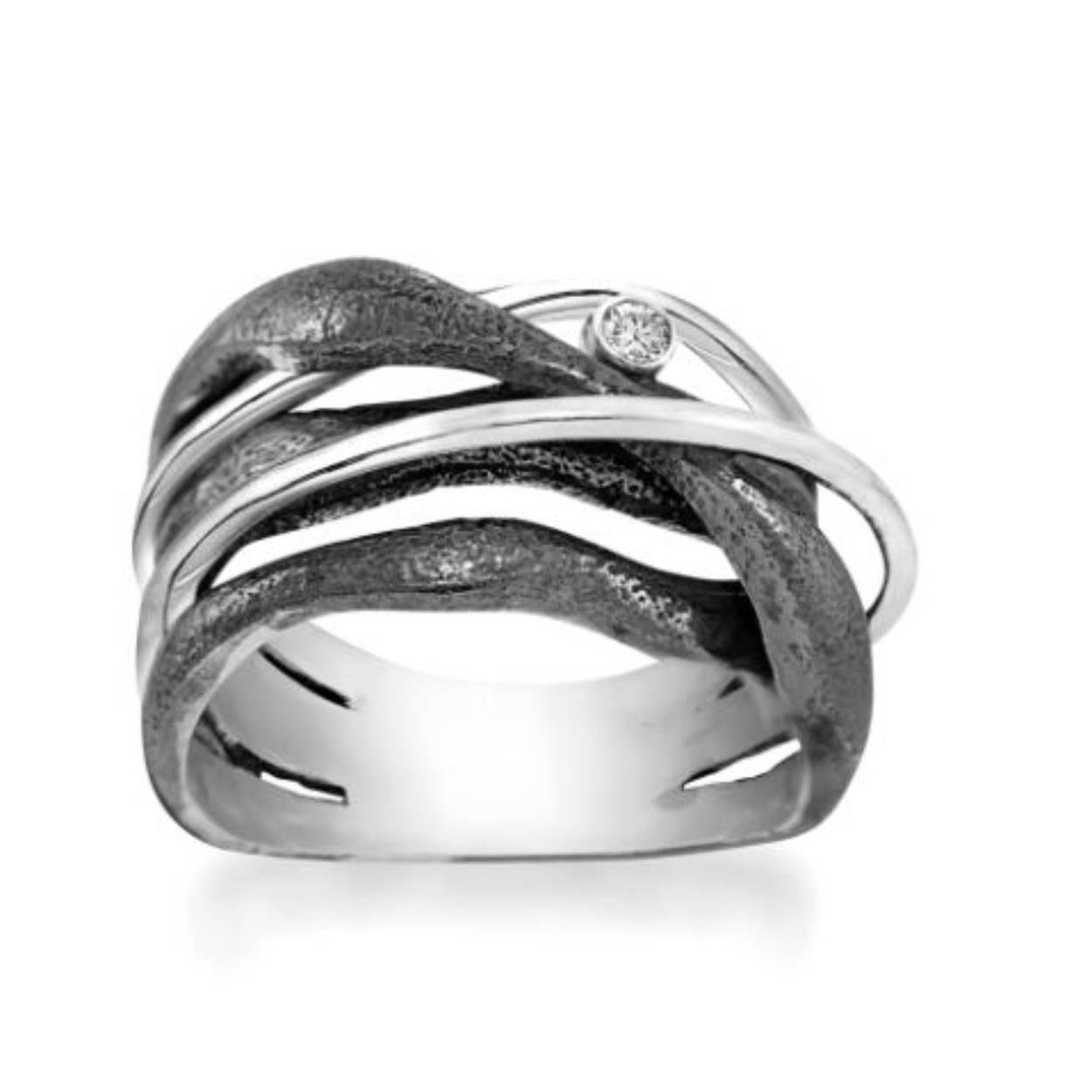 Rabinovich zilveren Ring witch hazel topaas mt.58 70803006