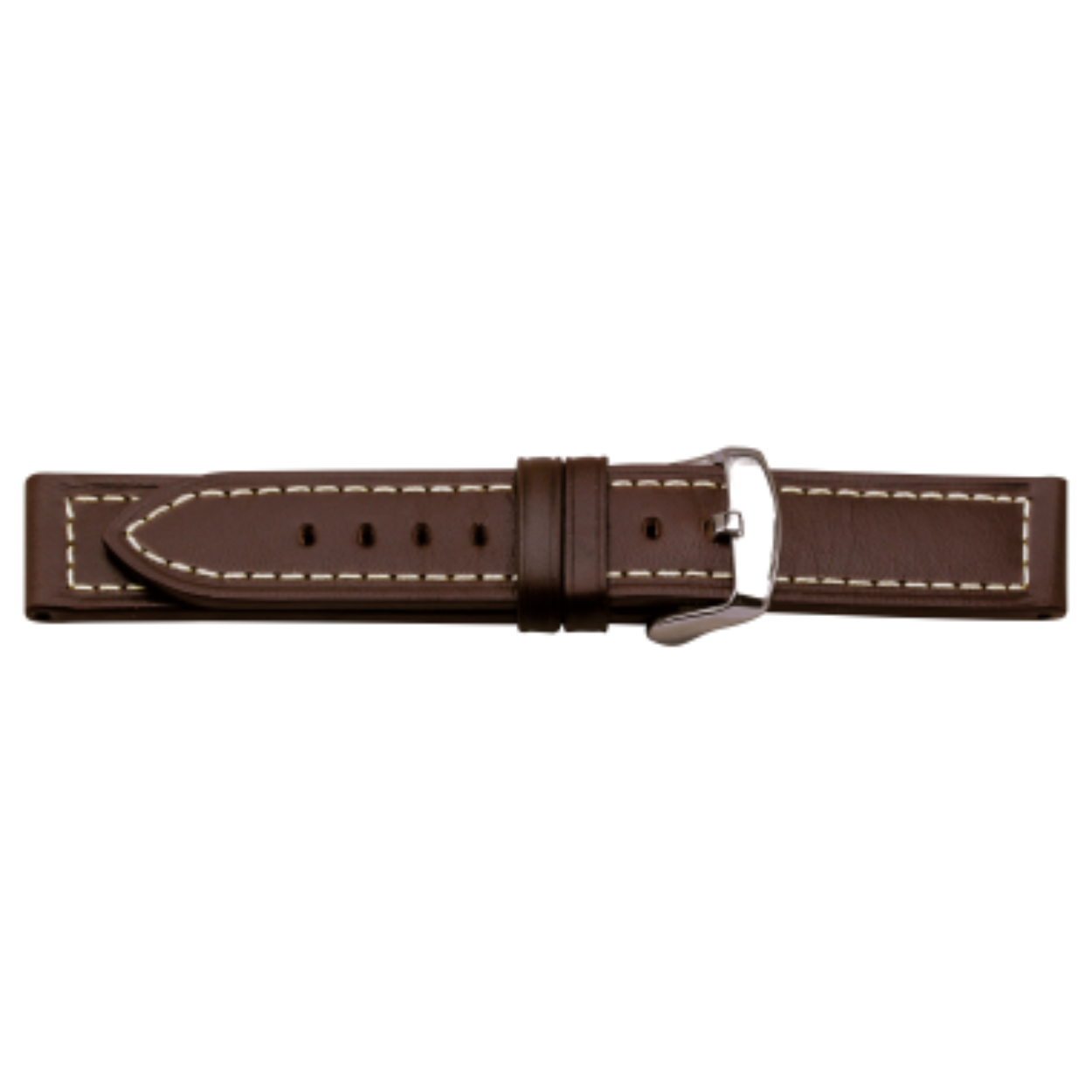 Horlogeband leder 241 donkerbruin 22mm