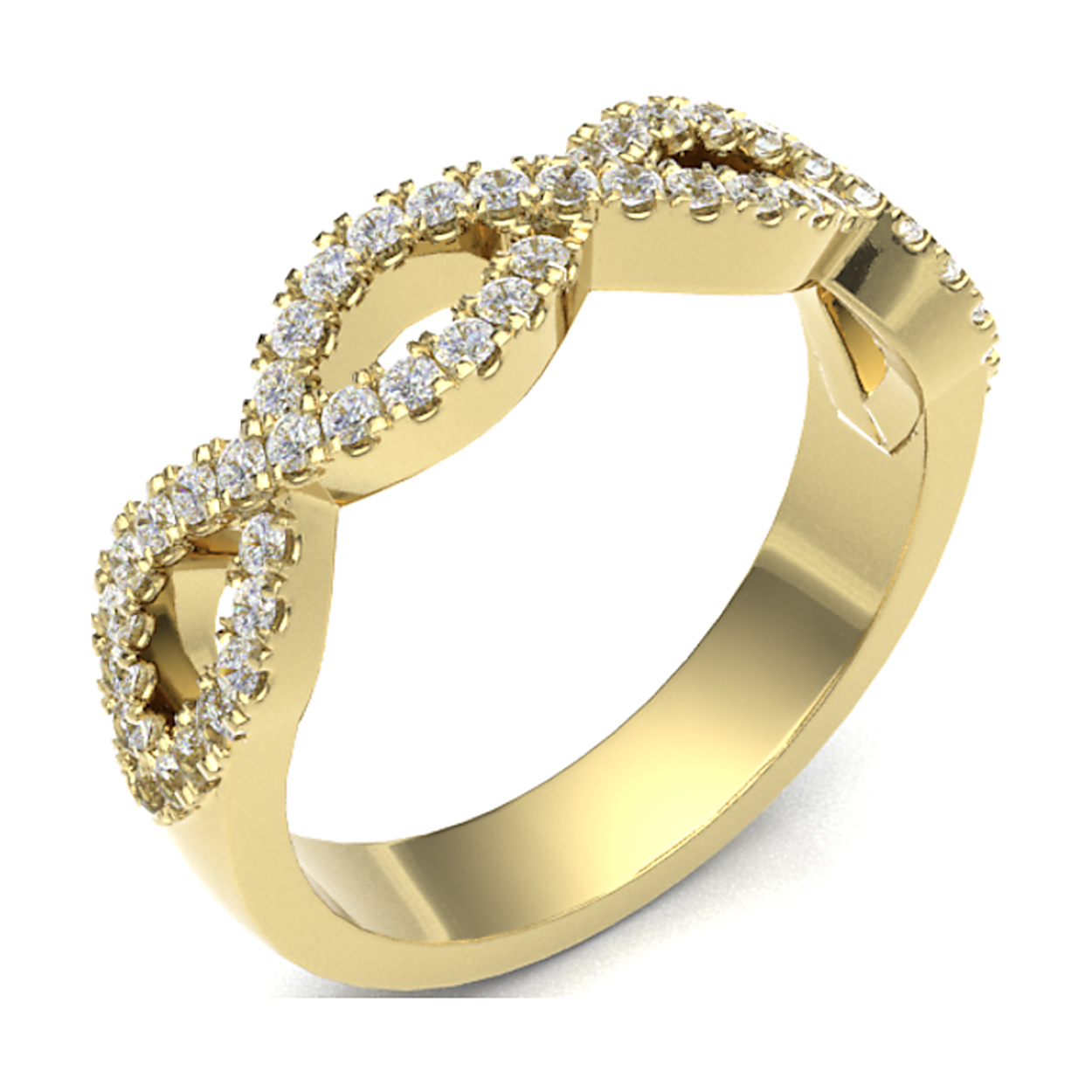 River Mounts ring goud 18k met briljant