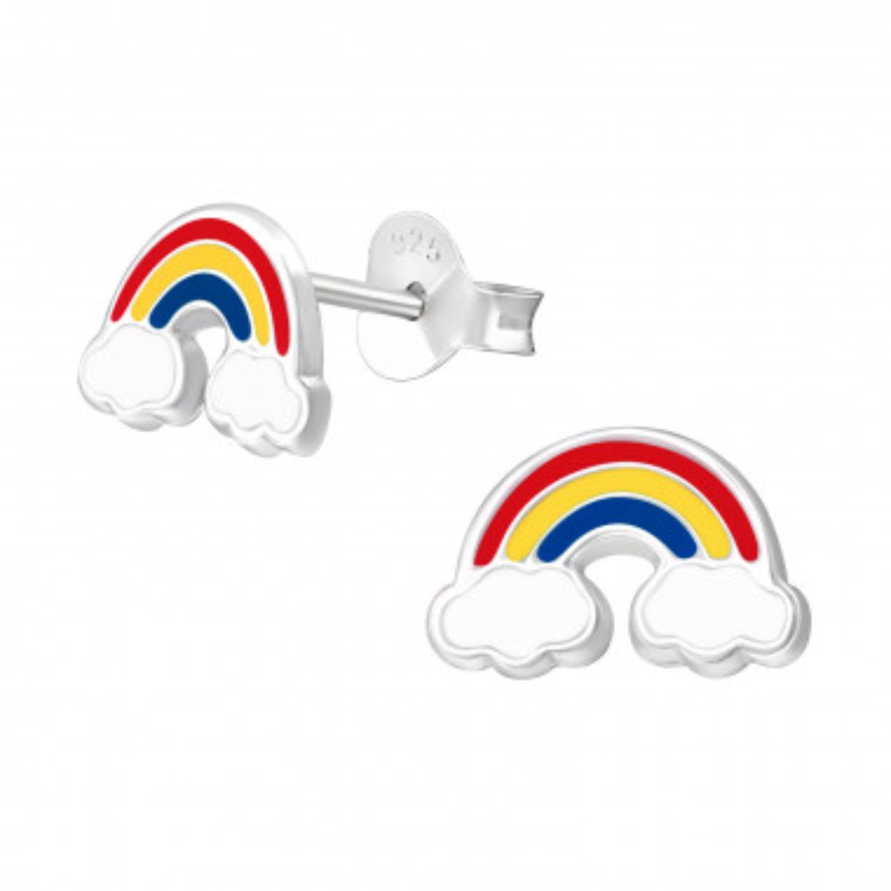 Productnaam: Kinderoorstekers Regenboog  
Modelnummer: 44936  
Kenmerken: Schattige regenboog studs ontworpen voor kinderen. Gemaakt van veilige materialen die geschikt zijn voor gevoelige oren.  

Draagadvies: Perfect voor dagelijks gebruik, combineer met kleurrijke outfits voor een speelse look. Ideaal voor school- of speeldagen.  

Voeg deze vrolijke oorstekers nu toe aan de sieradencollectie van je kind!
