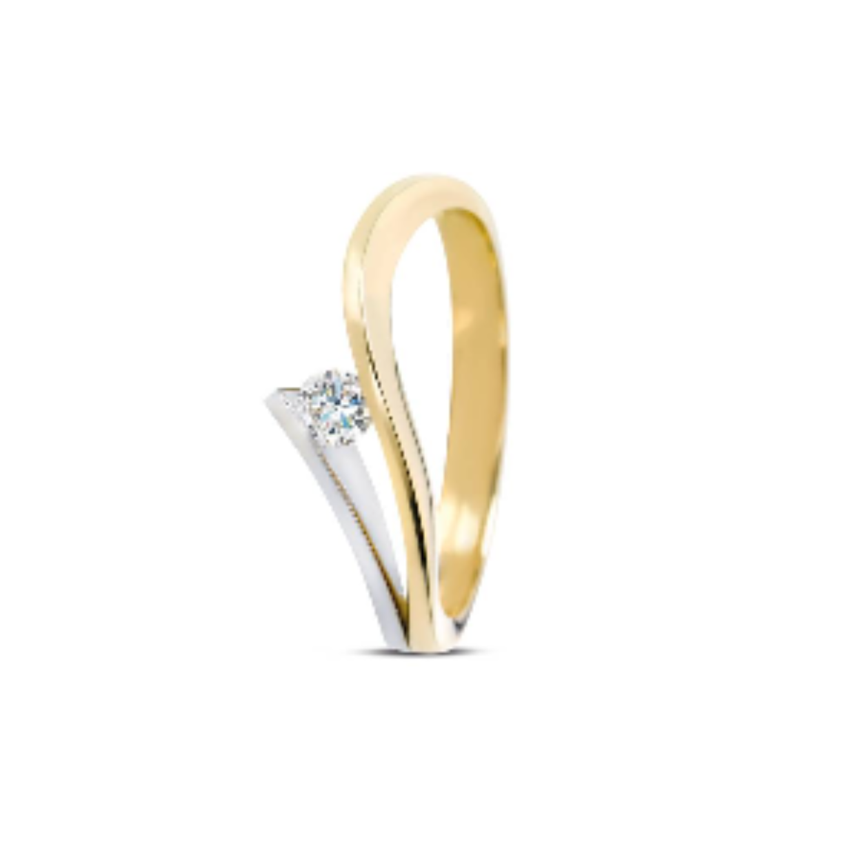0038 RING VICTOIRE MET  0.08CT R/SI