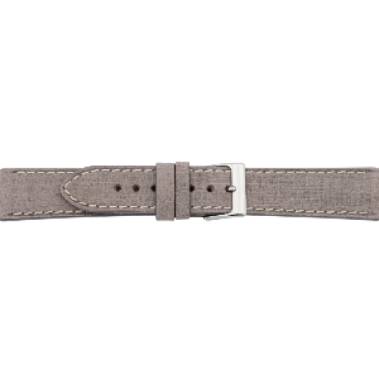 leren horlogeband grijs geslepen structuur