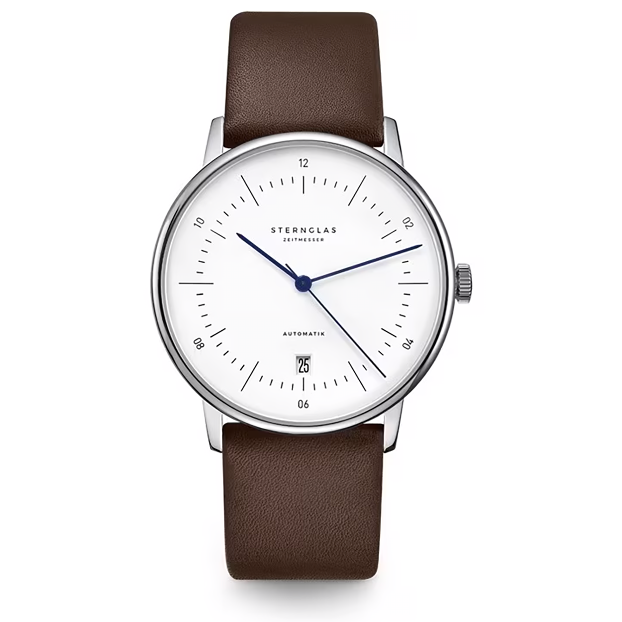 Sternglas Naos Automatik Herenhorloge S02-NA01-PR04

- Analoog
- Automatisch uurwerk
- Serie: Naos

- Edelstalen kast
- Kleur kast: zilver
- Witte wijzerplaat
- Uren, minuten, datum
- Diameter kast: ca. 38 mm
- Hoogte kast: ca. 12 mm
- Ontspiegeld saffierglas
- Waterdichtheid: 5 ATM
- Gangreserve: 42 uur