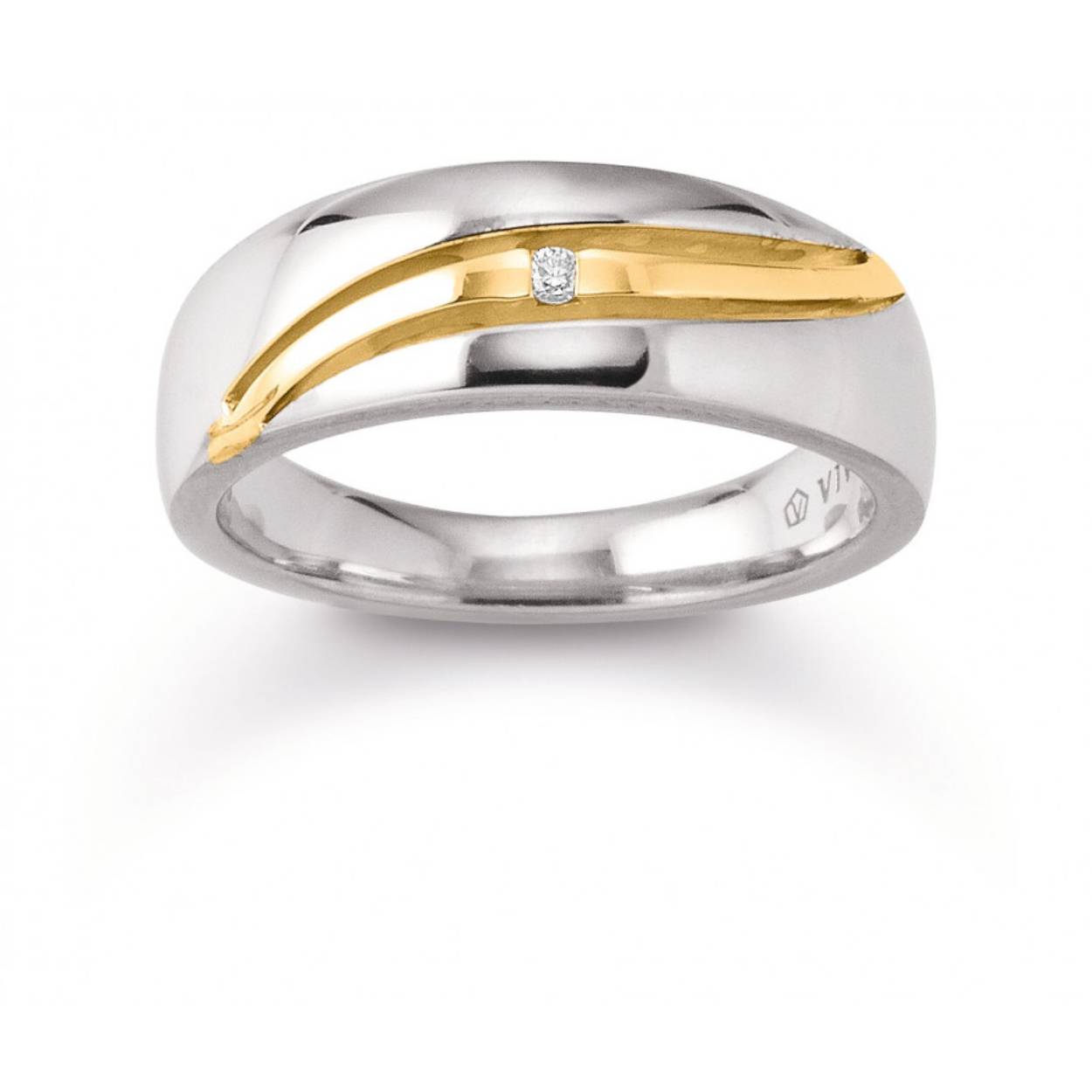 Deze prachtige ring van Viventy is bezet met zirkonia. De maat van de ring is 54. Heeft u interesse in een andere maat? Neem dan contact met ons op.
