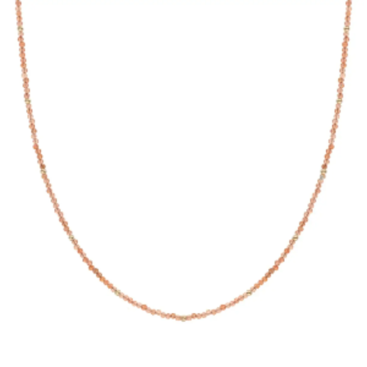 SPARKLING JEWELS COLLIER ZILVER SUNSTONE
