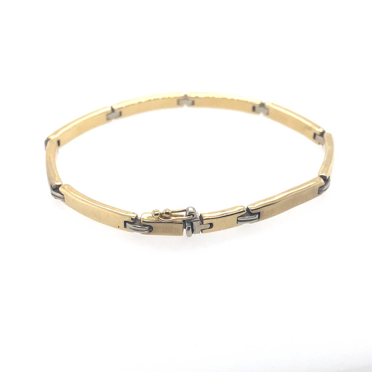 bicolor gouden armband graveerbaar