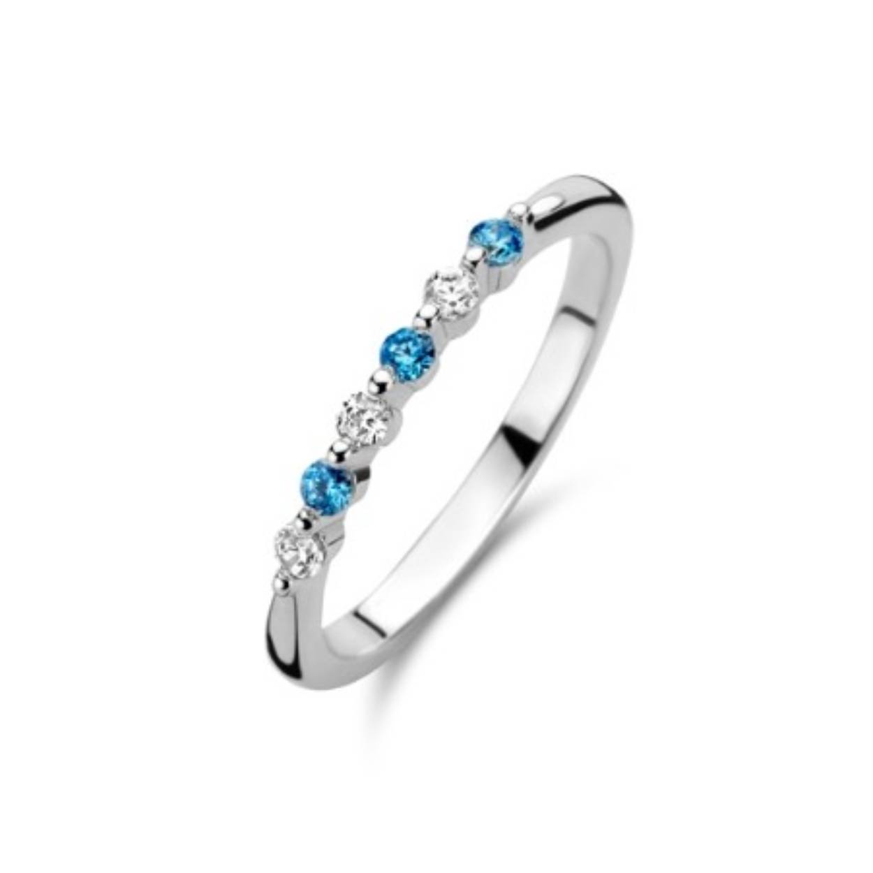 Rosa di luca zilveren ring met zirkonia