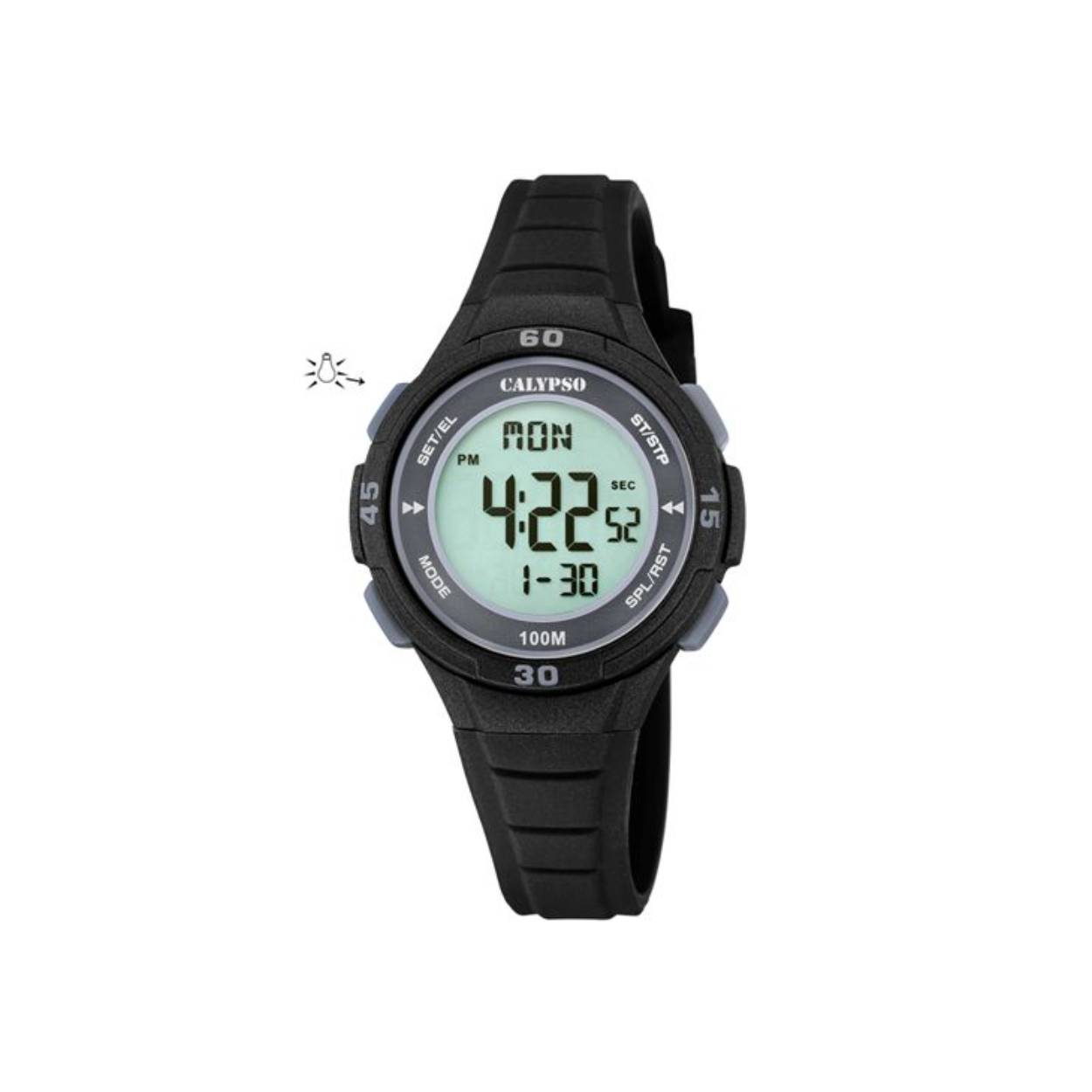 Digitaal horloge voor jongens en meisjes. met functies als tijd datumchronograaf timer en alarm