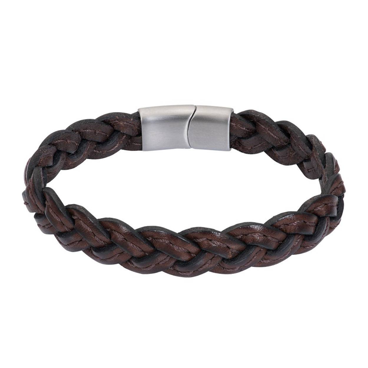De iXXXi Men armband Jonah is een handgemaakte leren armband. De bracelet bestaat uit een gevlochten design met lederen banden