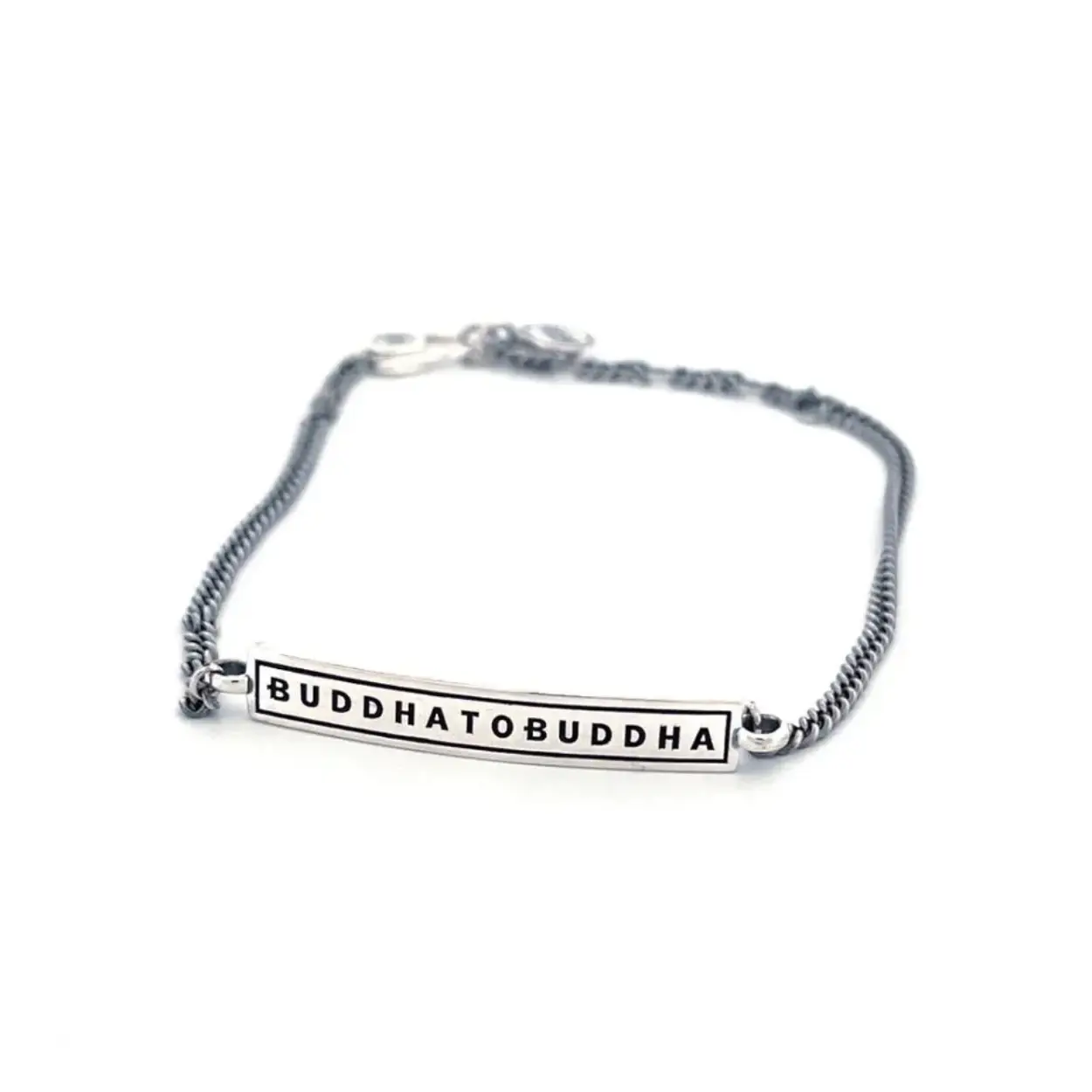 901 L - Essential Logo Anklet Silver Large