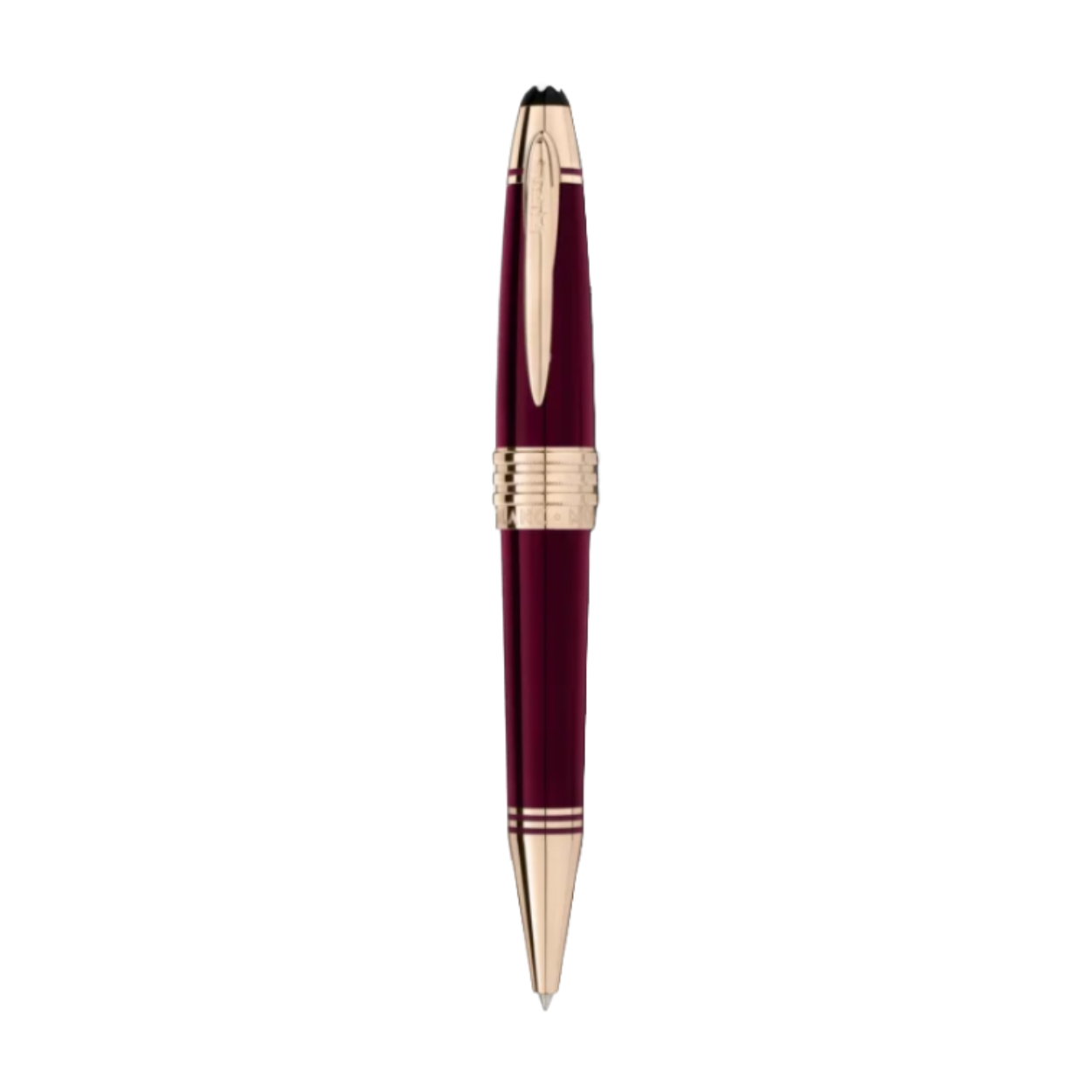 Deze Montblanc John F. Kennedy Burgundy Special edition behoort tot de Great Characters collectie.
Referentienummer: MB132126

De Special Edition John F. Kennedy herdenkt een van de meest gerespecteerde figuren uit de moderne geschiedenis en maakt symbolische verwijzingen naar het leven van J.F. Kennedy in subtiele ontwerpdetails. De bordeauxkleurige edelhars verwijst naar Kennedy’s beroemde Ivy League-stijl en is geïnspireerd op zijn tijd aan de Harvard University. Zijn initialen “JFK” zijn gegraveerd op de kenmerkende goudgecoate clip, en de drie dopringen die staan voor de drie broers van Kennedy zijn ook bedekt met kenmerkend goud. De Special Edition wordt gekroond door het Montblanc-embleem in kostbare hars. Met kenmerkend goud en/of of kenmerkende goudcoating, Montblanc beschrijft de verlichte tint van geel goud die een gewaardeerde toon is geworden voor de schrijfinstrumenten van het Huis.
