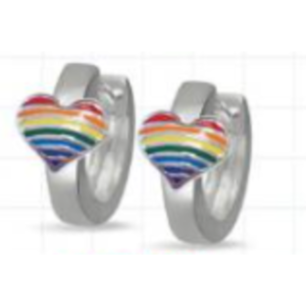 Bellini 575.105 Oorringen met Hartje Multi Colour