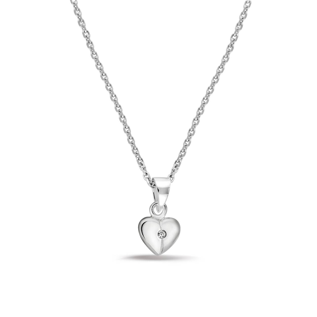 Bellini 574.026 Collier met Hanger Hart met Zirkonia