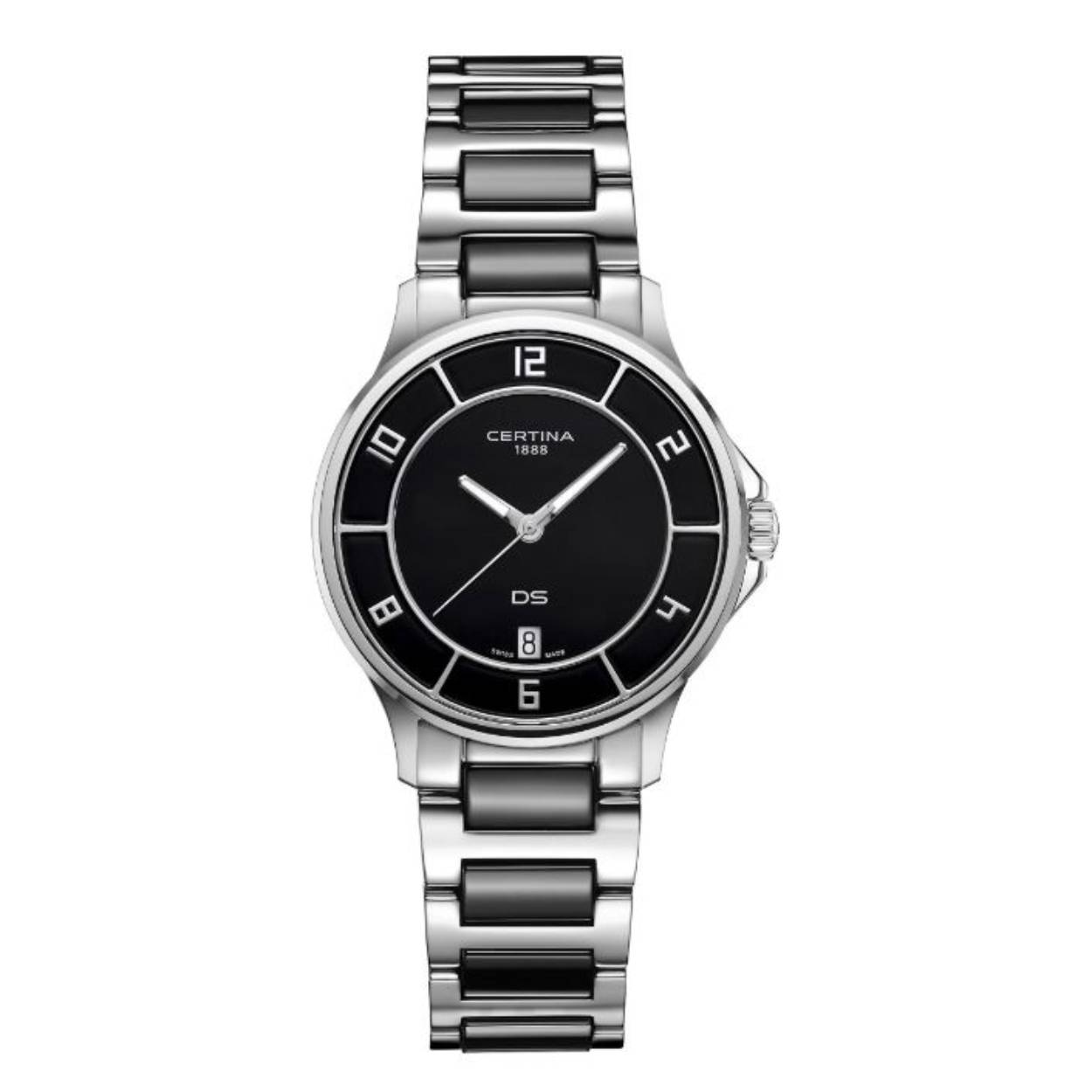 DS-6 Lady. Zwart keramiek. 100m WR. Saffierglas. Quartz
