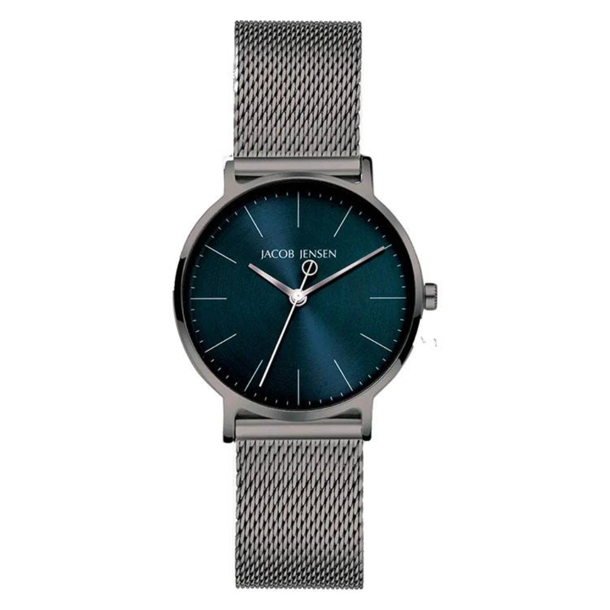 Dit is een titanium horloge van het merk Jacob Jensen met saffierglas.
De specificaties zijn als volgt:
Kastmaat: 32 mm
Kastdikte: 7
Bandbreedte: 16
Waterdichtheid: 5 ATM / 50 Meter / 165 Feet