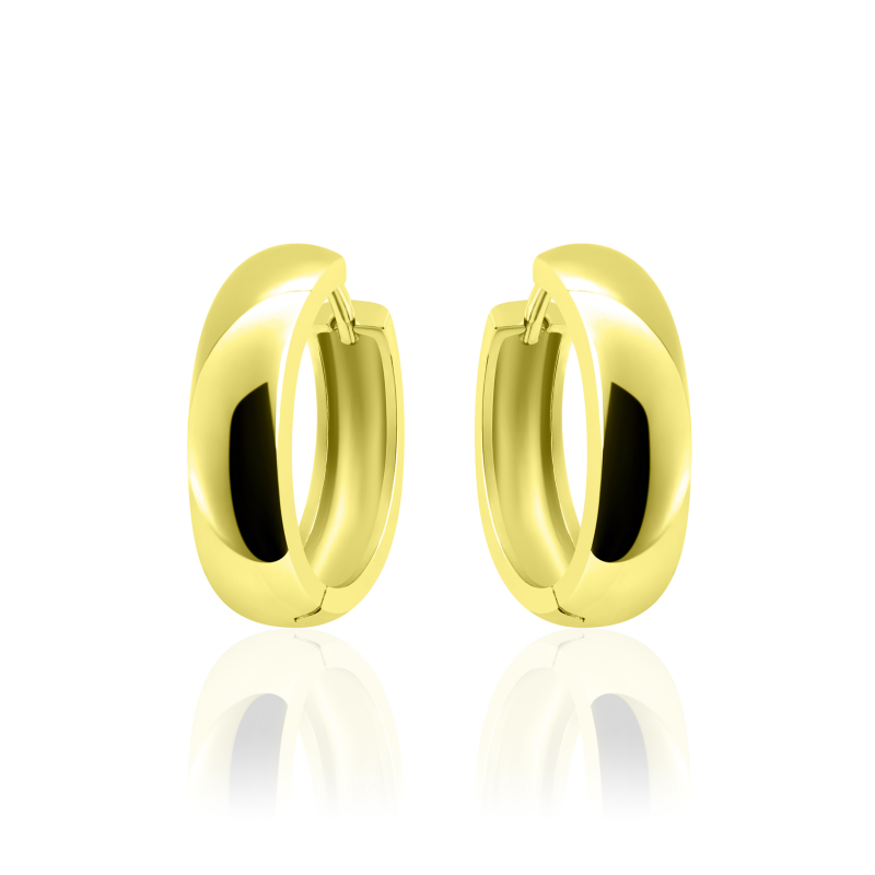 Deze prachtige oorbellen van het merk Gisser zijn gemaakt van goud op zilver. De oorbellen zijn verkrijgbaar in meerdere kleuren en maten. Let op: kleur kan afwijken van de afbeelding.