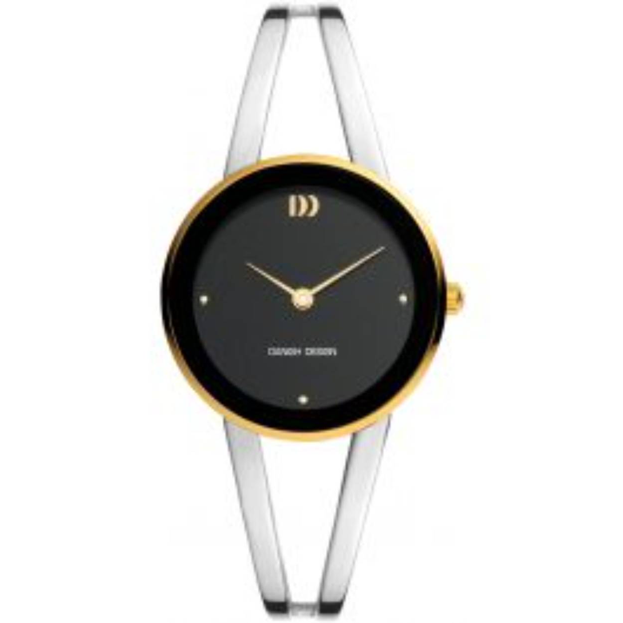 Danish Design horloge met stalen band, Nostalgi bicolor/zwart