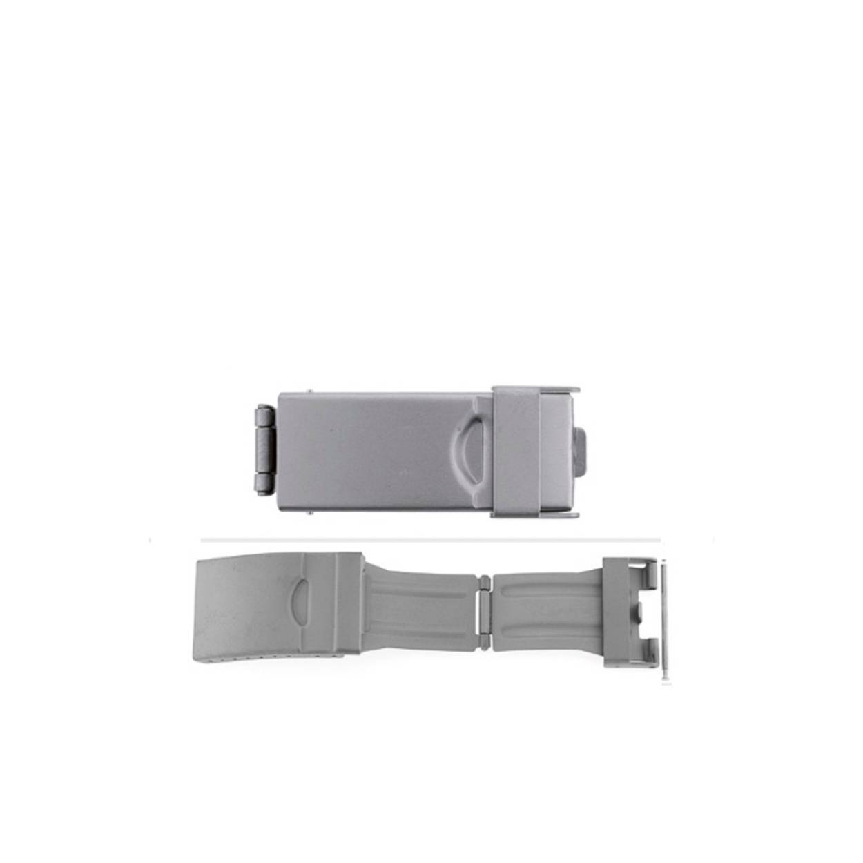 Klapsluiting titanium 10mm met veiligheidsbeugel