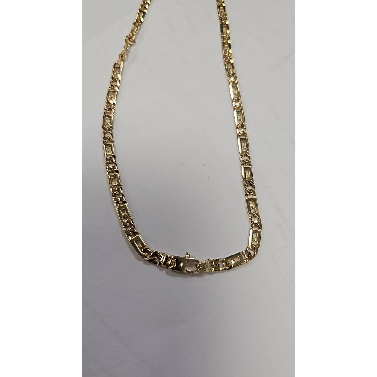 Gouden heren collier fantasie schakel 