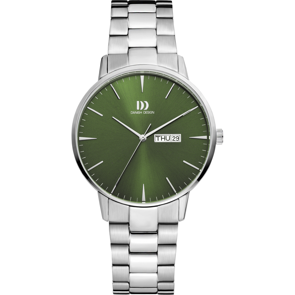 Interesse in dit DANISH DESIGN AKILIA DAY/DATE LINK IQ97Q1267 horloge? Dit mooie horloge van Danish Design de IQ97Q1267 is een horloge met een Quartz uurwerk. Het horloge heeft een diameter van 41 mm, en is 7 mm dik. De weergave van de tijd is Analoog. Verder is het horloge voorzien van een Mineraal horlogeglas. Het horloge is 3 bar (spatwaterdicht) waterdicht, en heeft een band van Roestvrij Staal in de kleur Zilver. Wij leveren het horloge met 2 jaar garantie.