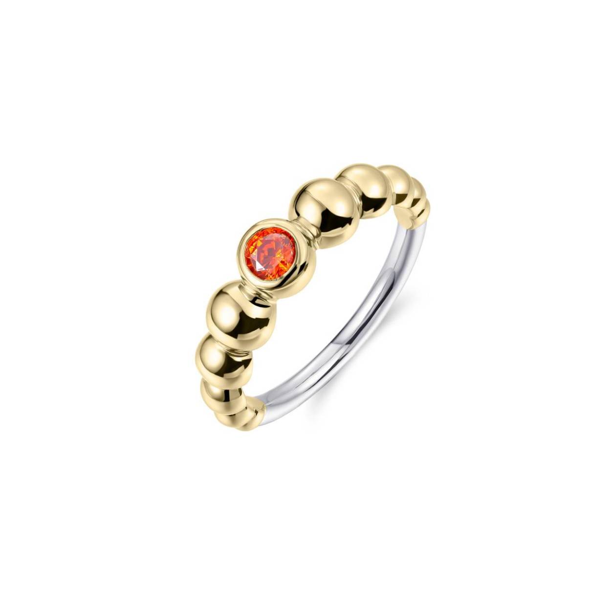 Gisser Beaded statement ring with stone