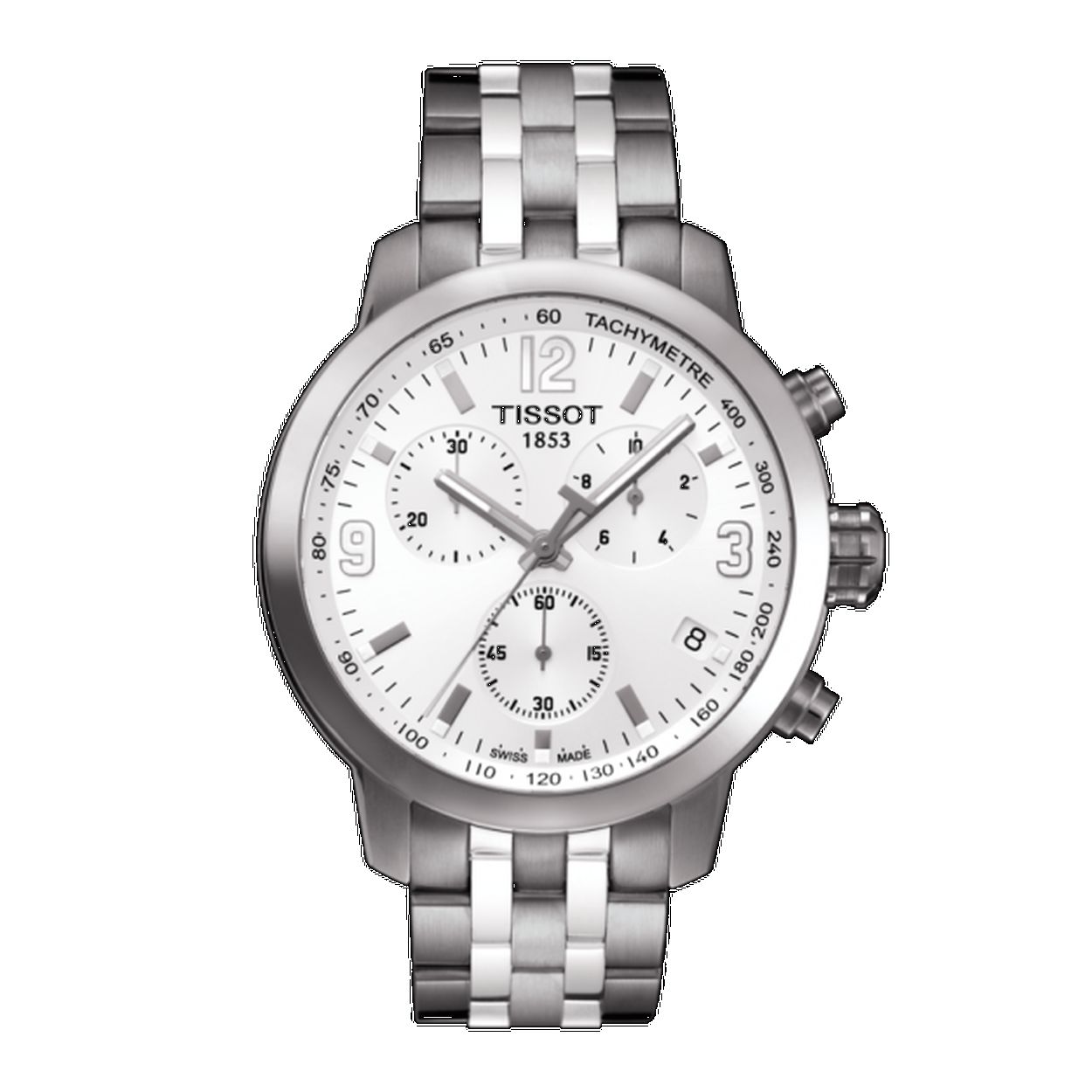 Tissot horloge T055.417.11.017.00 heren chronograaf edelstaal saffierglas 20 ATM 
