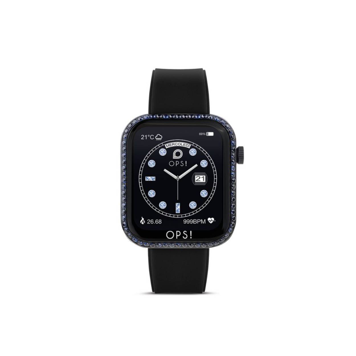 Horloge van het merk Ops Object, CALL Smartwatch-model.waterproof:IP67, ios9.0 en Andriod 5.0 superior.Batterij 230mAh.