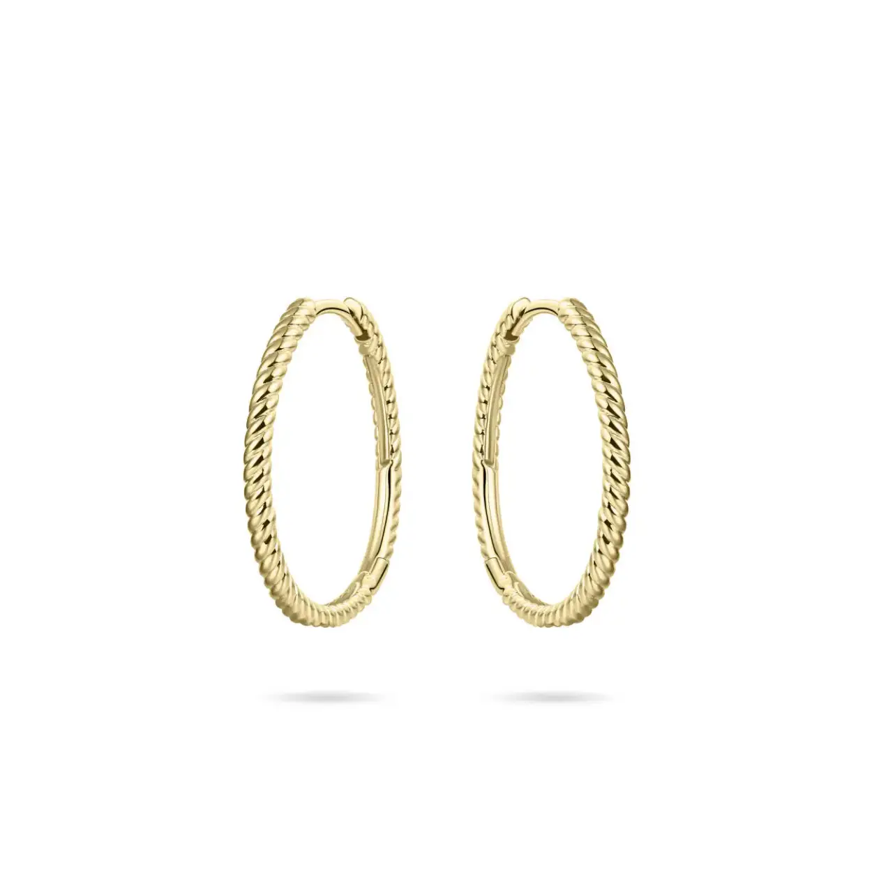 Gouden oorringen 14k gold rope hoops 