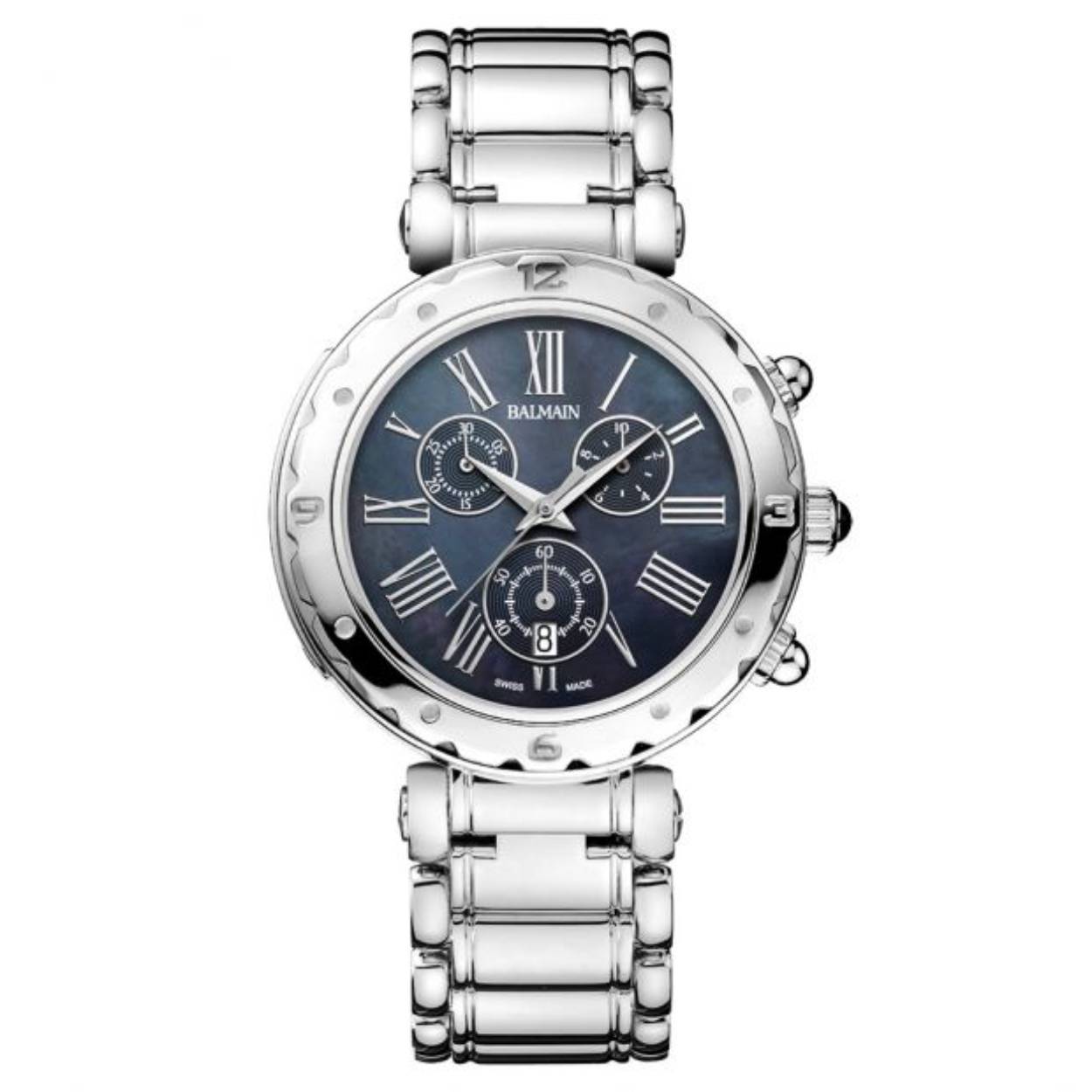 chronograaf dames grijs parelmoer