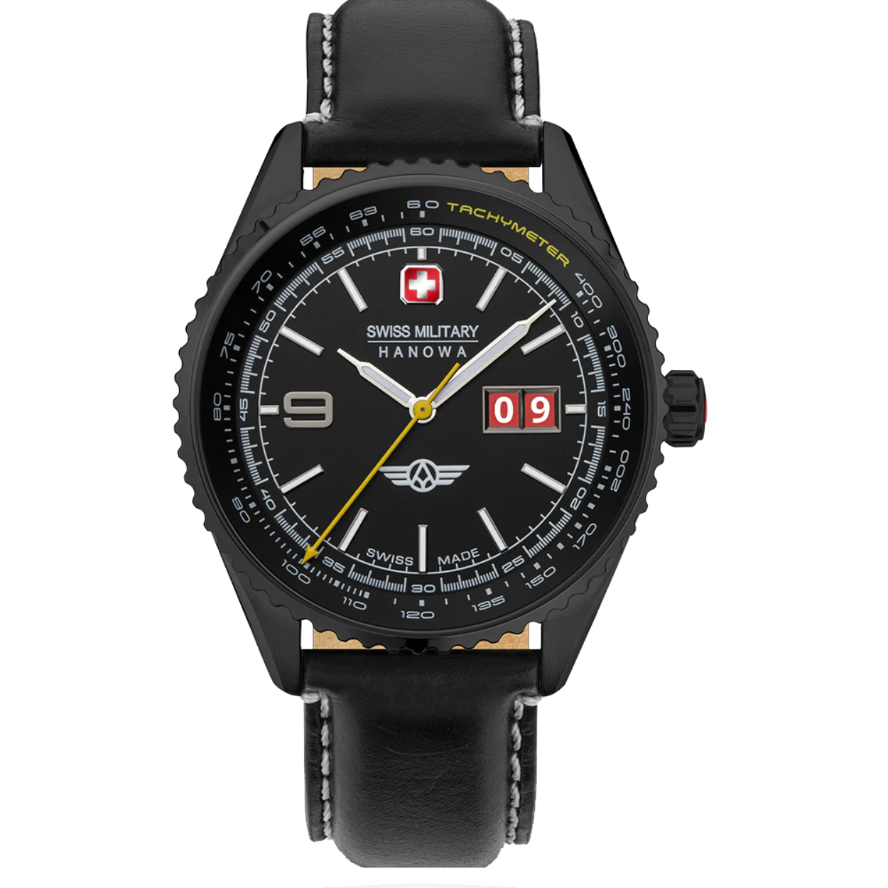 Dit herenhorloge is van het merk Swiss Military Hanowa. Het is een horloge gemaakt van edelstaal