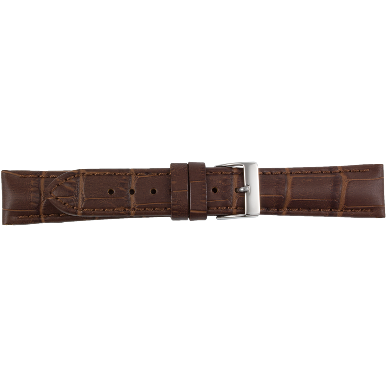 Horlogeband leder 20mm bruin