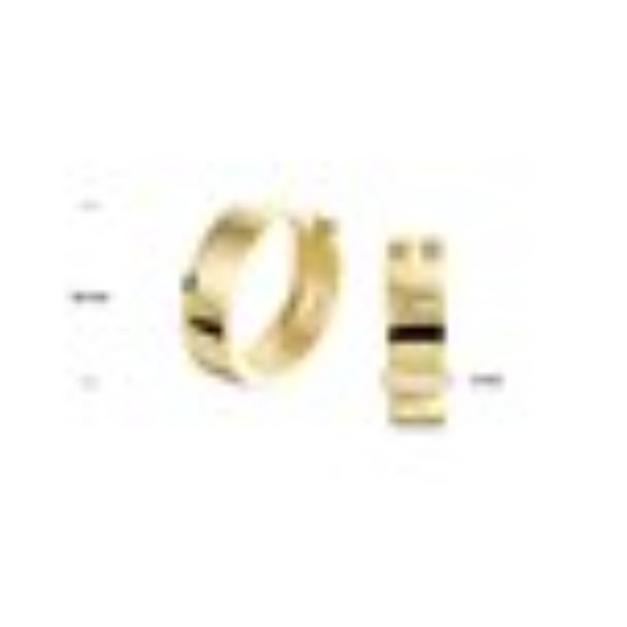 14k geelgouden klapcreool