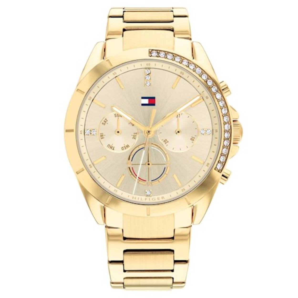 Tommy hilfiger horloge dames Kennedy geel staal TH1782385