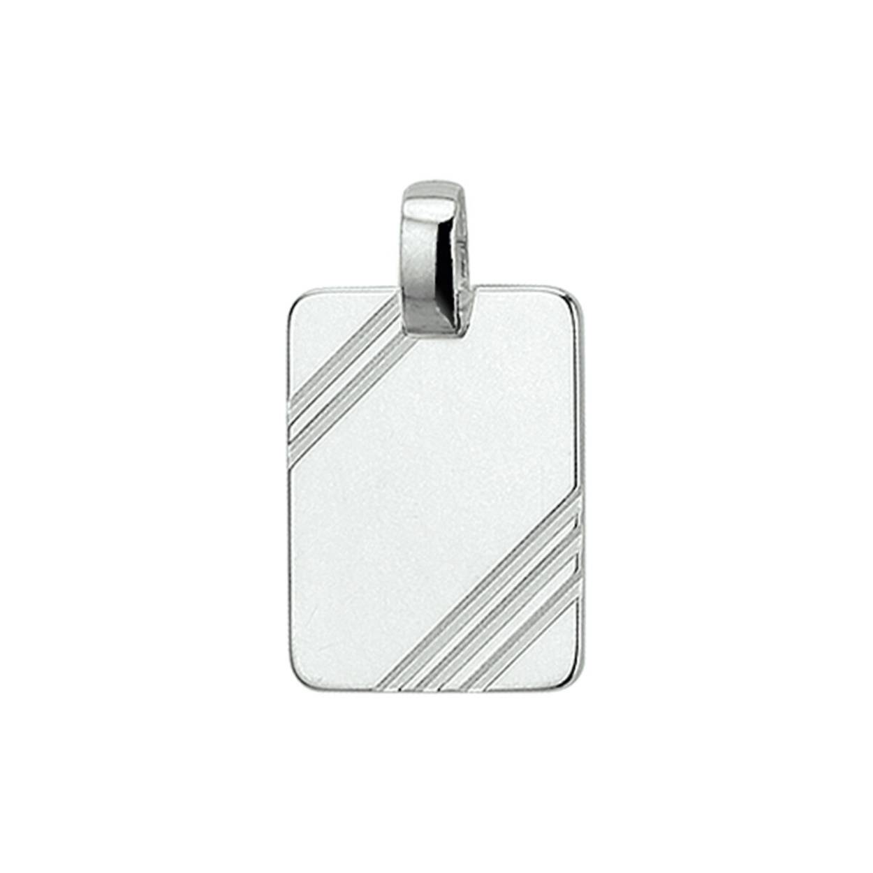 Zilver graveer hanger