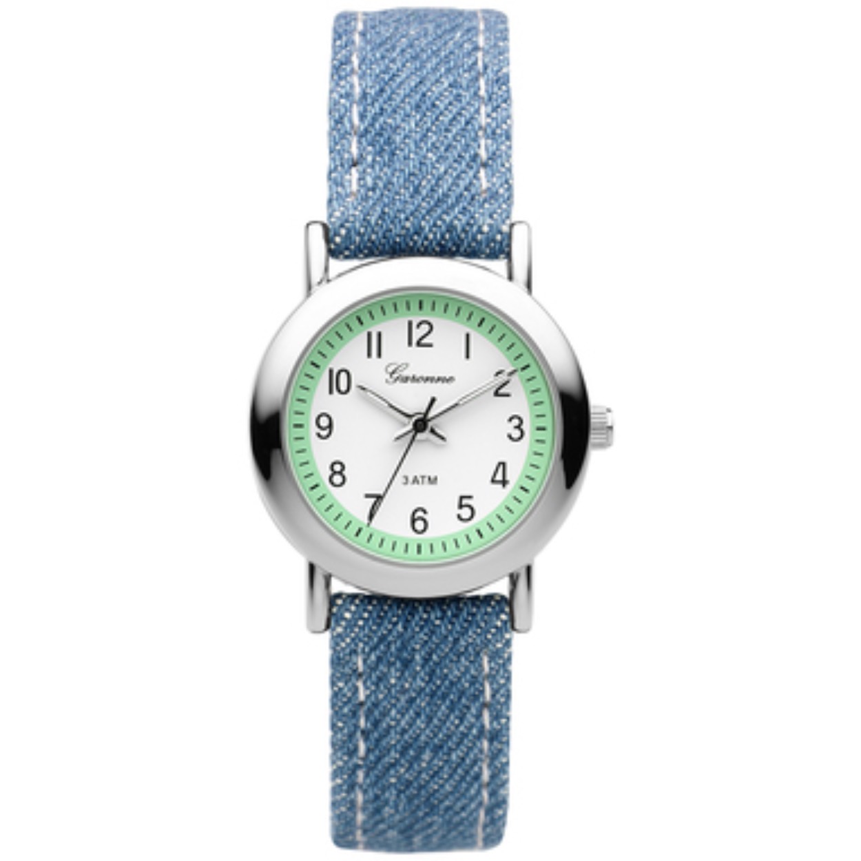 Garonne Kinder horloge met denim horloge band.