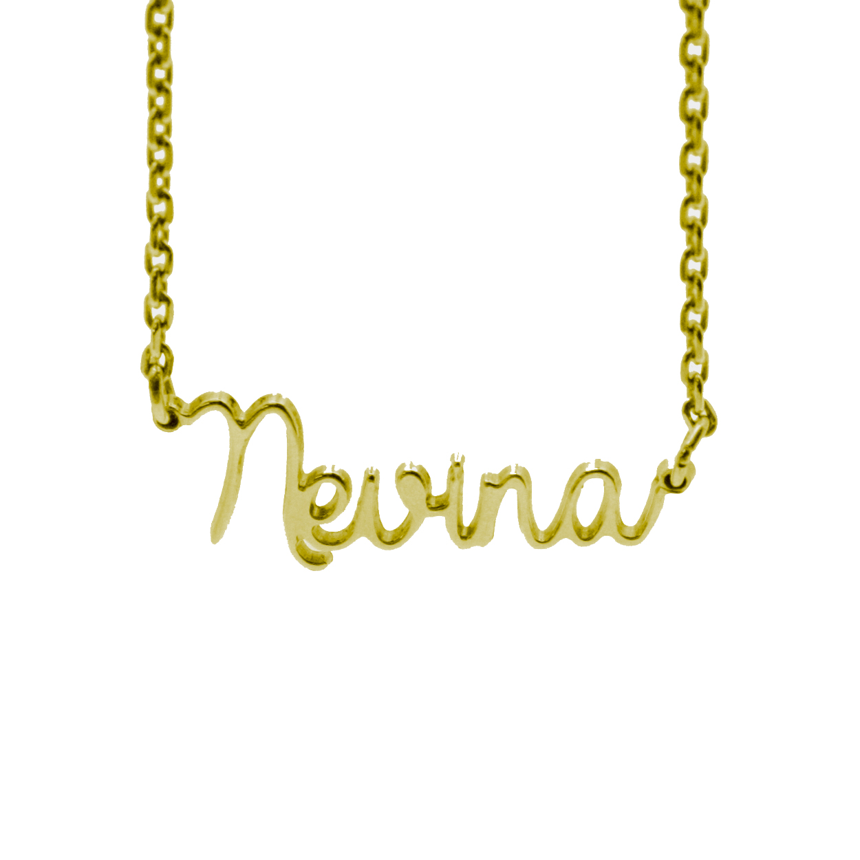 HaPi naamketting plaqué goudkleurig