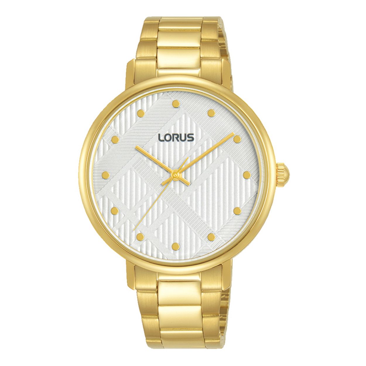 Dit is een dameshorloge van het merk Lorus. Het is een analoog horloge gemaakt van doublé. De diameter van de kast is 36 mm en de kast is 8.5 mm dik.