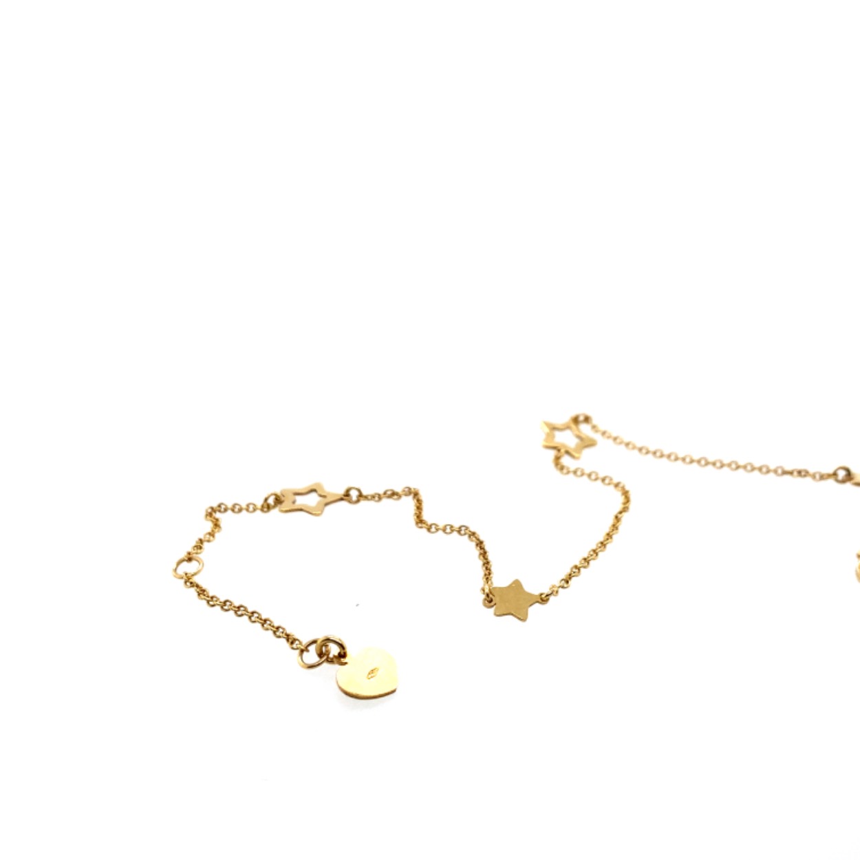 18 krt gouden armband met sterretjes