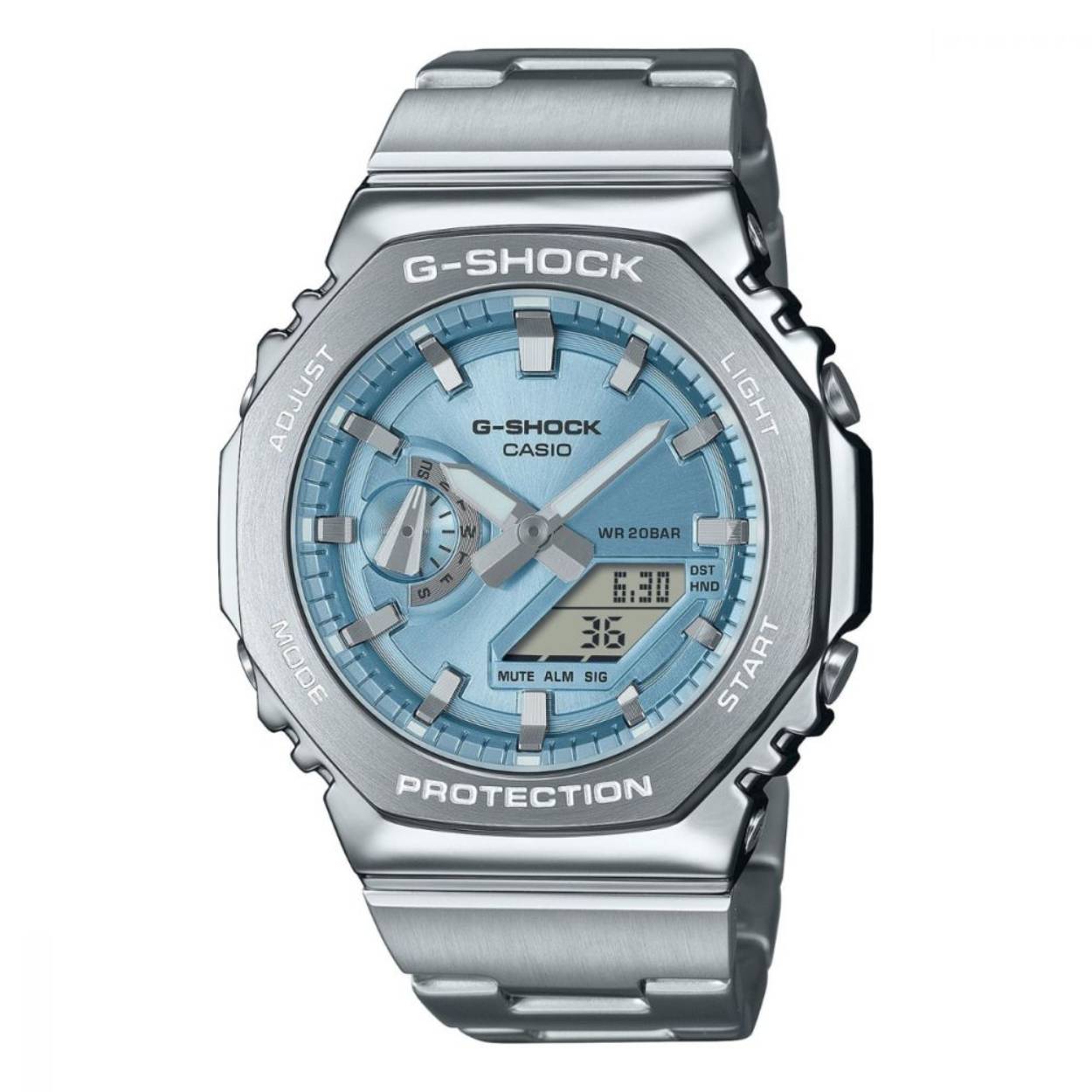 CASIO G SHOCK GM-2110D-2AER LIGHT BLUE DIAL