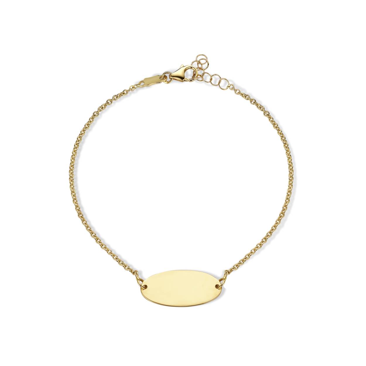 Naiomy Gold naamplaatje goud 18k 