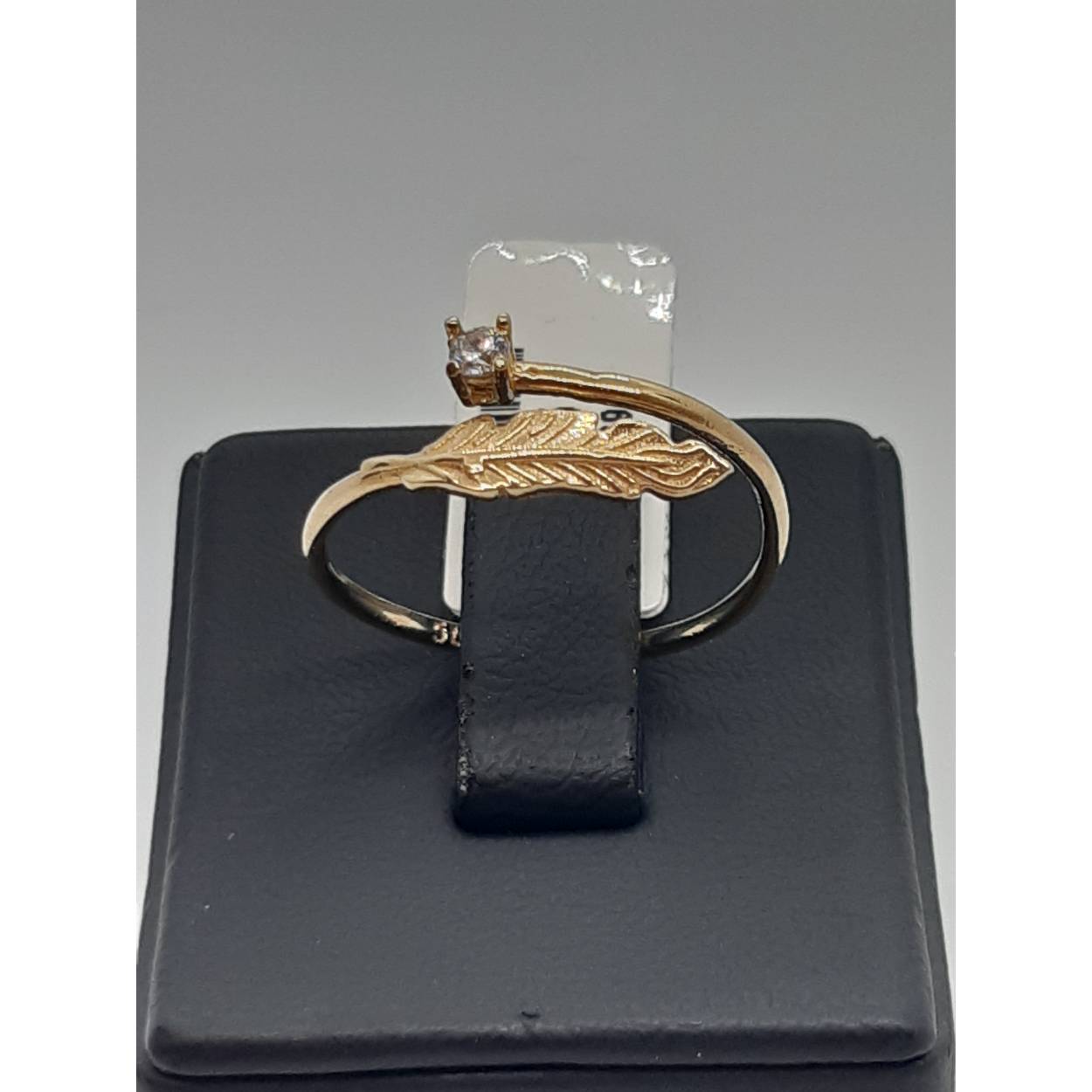 gouden ring14k met stenen