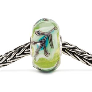Trollbeads Groen blad: Ik zal vallen maar kom altijd terug