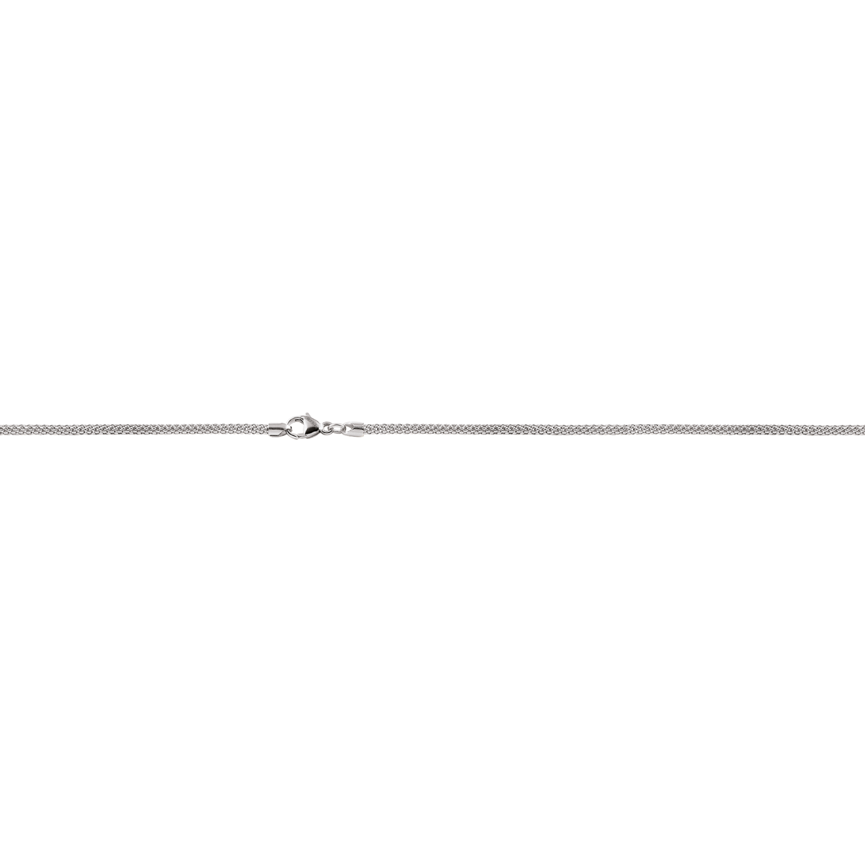  18krt witgouden collier van Al Coro, 43cm