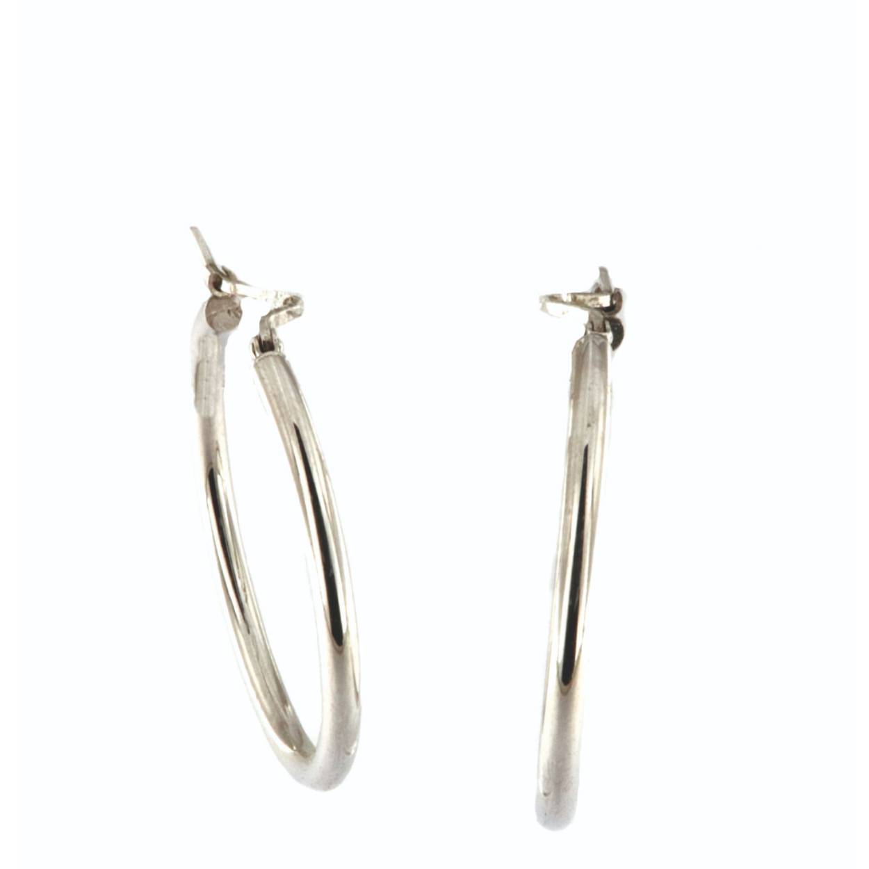 wit gouden creool 18 kt