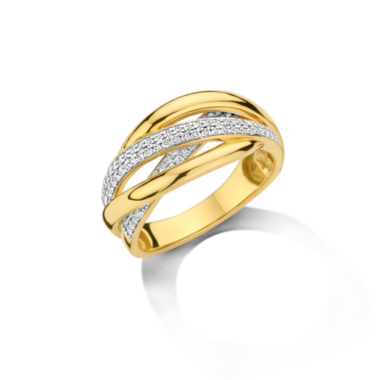 Ring geel goud 18kt met diamanten Dulci Nea