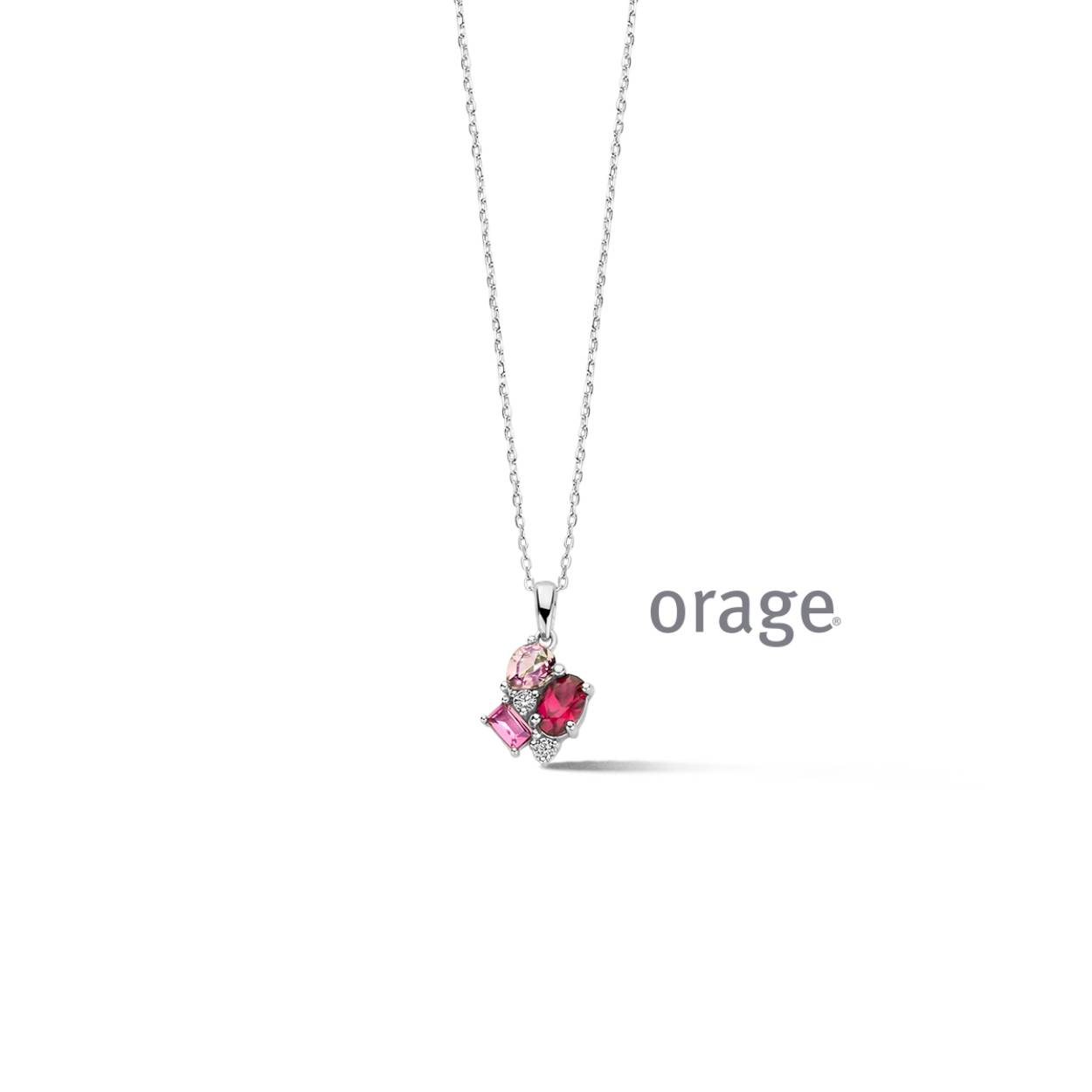 Orage collier zilver