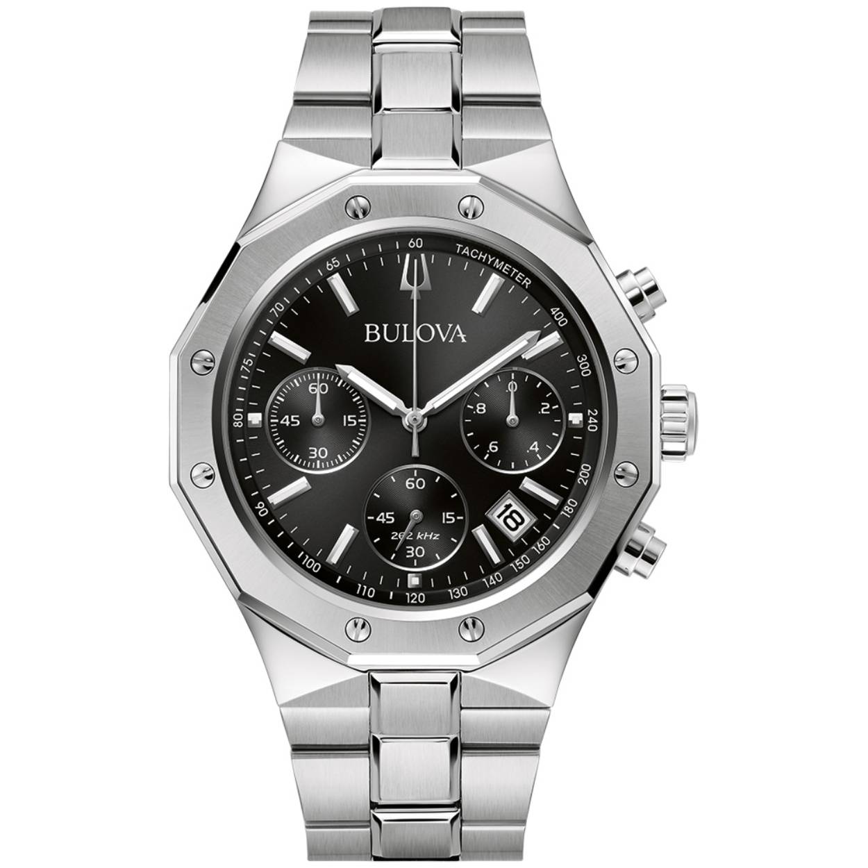 Kwaliteits herenhorloge met chronograaf en hoge nauwkeurigheid. 262 khz kwartskristal, 4 x zo nauwkeurig als een gewoon kwartshorloge ,