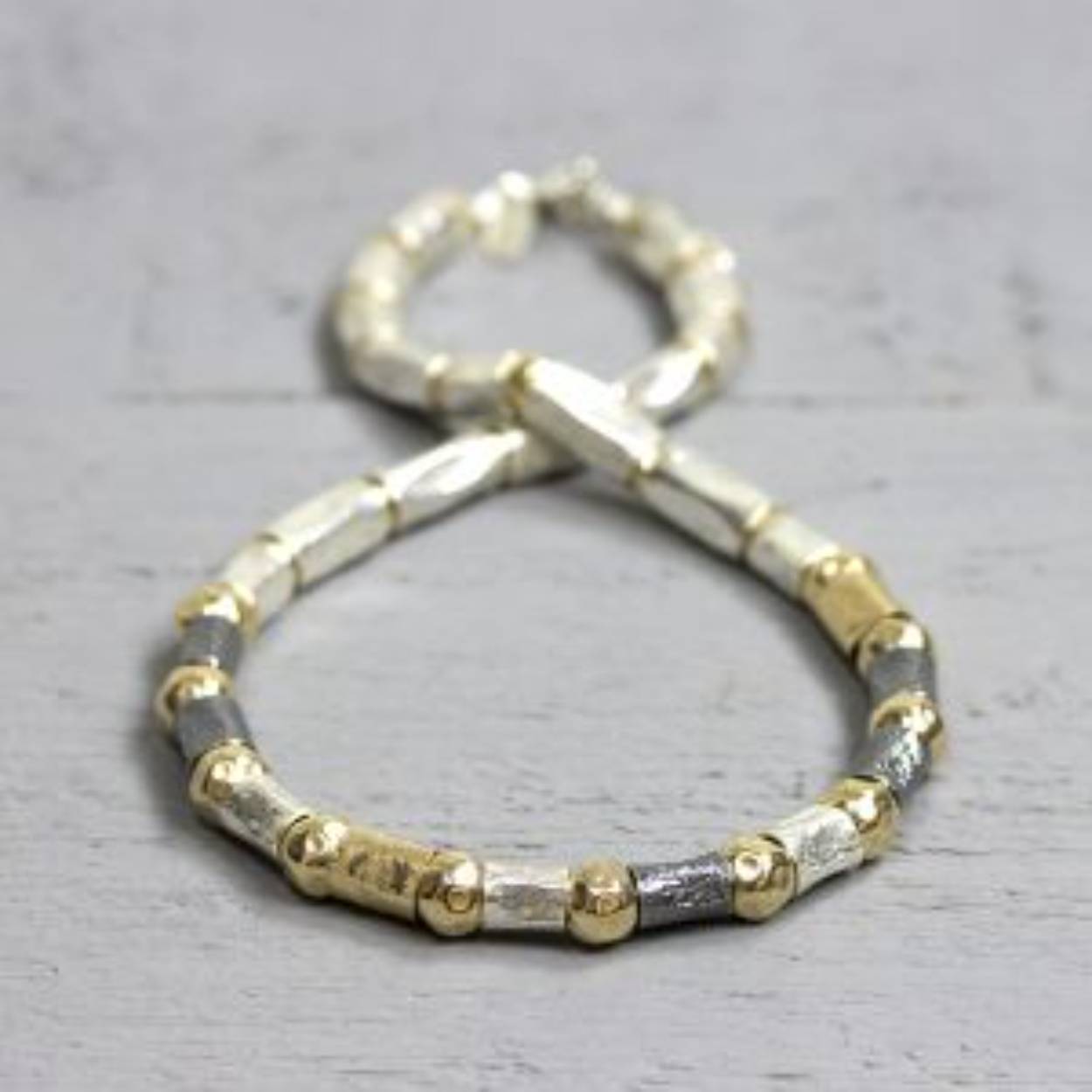 Collier zilver, oxy, wit, goldfilled