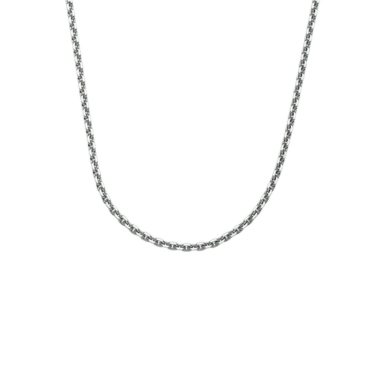 zilver anker collier