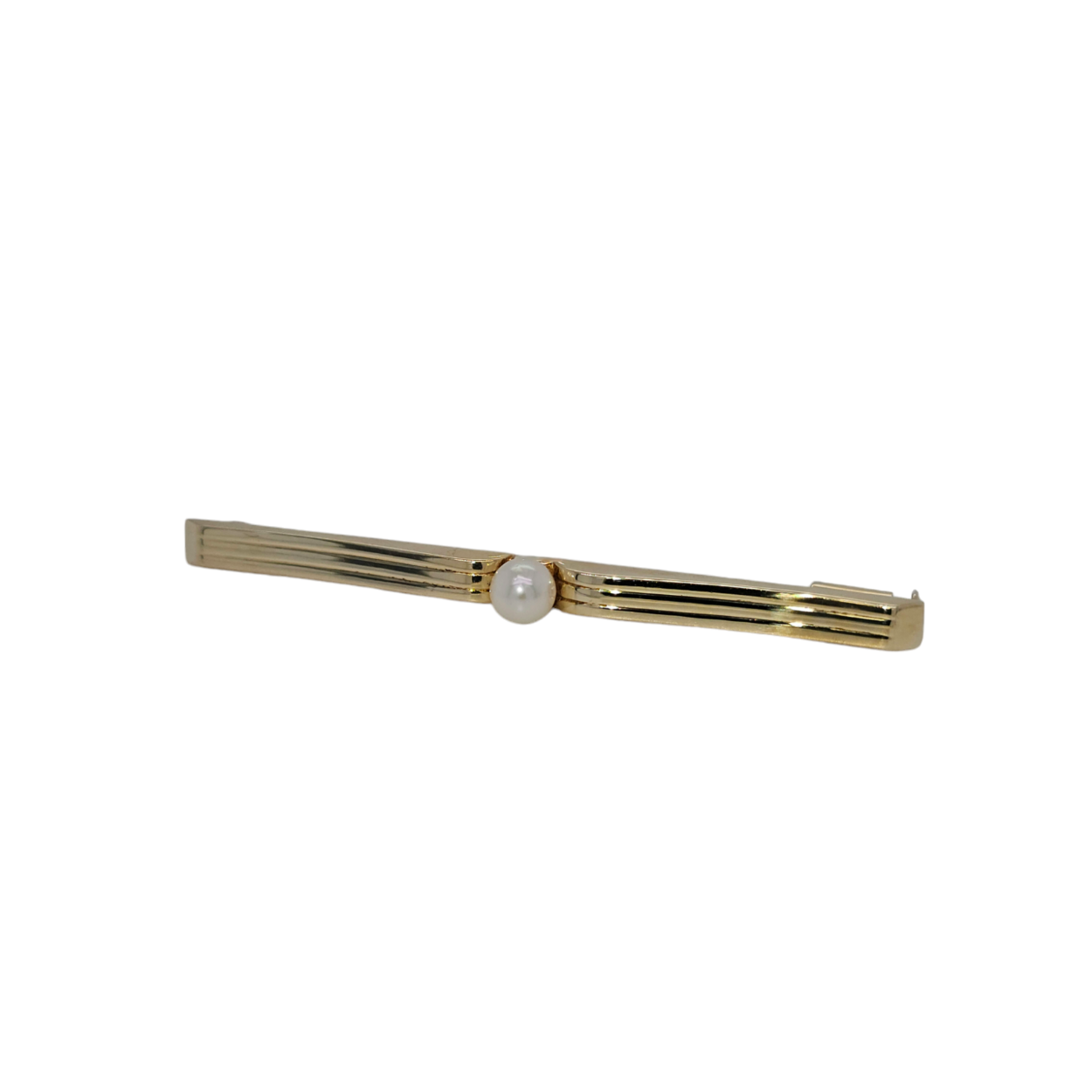 gouden broche met parel 